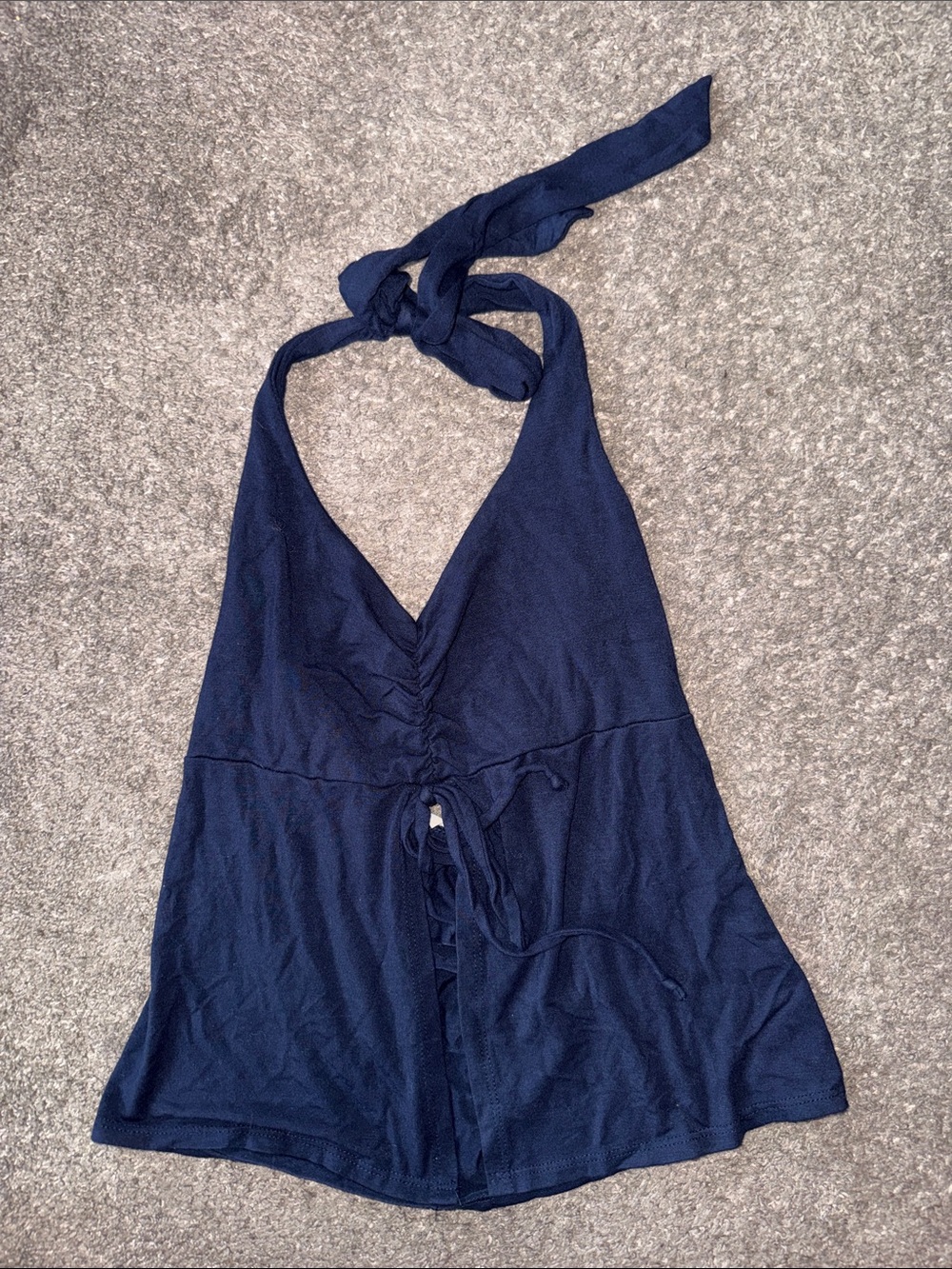 Navy Blue Halter Top